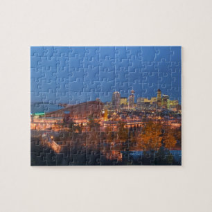 Puzzle Canadá, Alberta, Calgary: paisaje urbano de la ciu