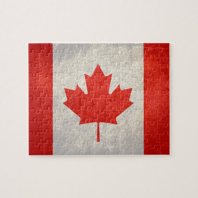 Puzzle Canadá; Bandera canadiense (Horizontal)
