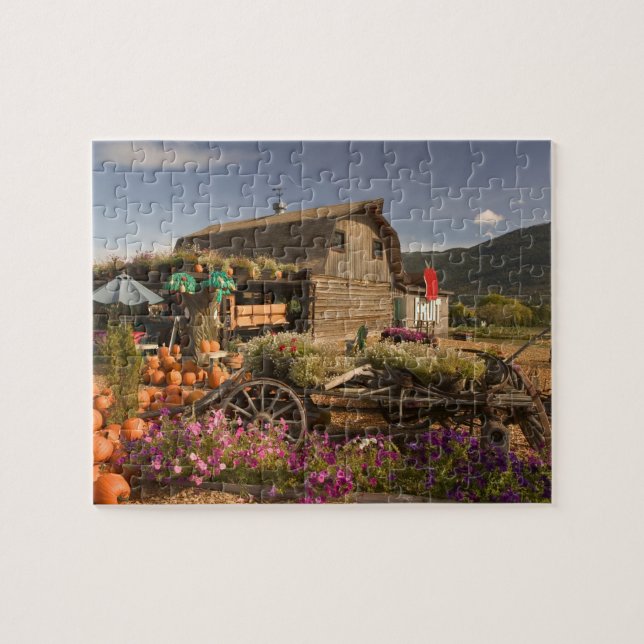 Puzzle CANADÁ, Columbia Británica, Enderby. Granero de tr (Horizontal)