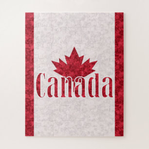 Puzzle Canadá, ducha de bandera
