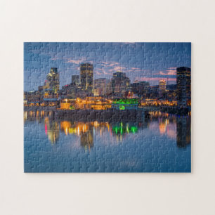 Puzzle Canadá, Montreal, horizonte y Puerto Viejo