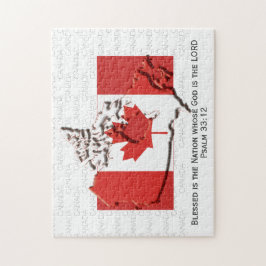 Puzzle CANADA | Nación Bendecida | BANDERA CANADIENSE