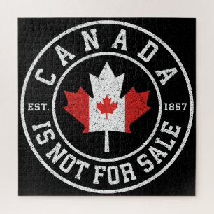 Puzzle Canadá no está a la venta EST. Canadá 1867 orgullo