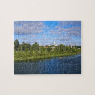 Puzzle Canadá, Nuevo Brunswick, Fredericton, vista de la 