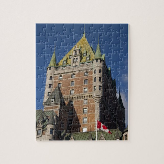 Puzzle Canadá, Quebec, Ciudad de Quebec. Fairmont Chateau (Vertical)