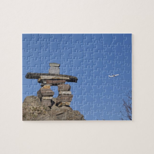 Puzzle Canadá, Terranova, St. John's. Inukshuk (para (Horizontal)