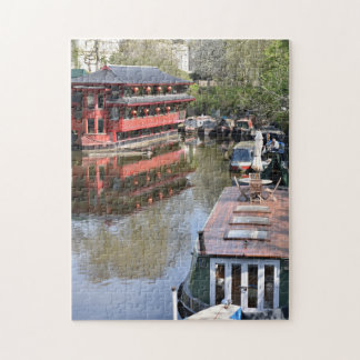 Puzzle Canal Boats Regent Londres Reino Unido Reino Unido