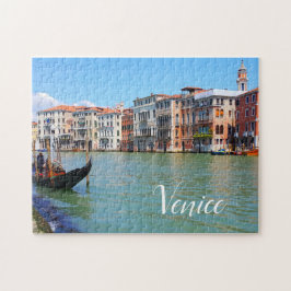 Puzzle Canal de Venecia y gondola, Venecia Italia