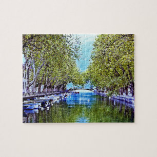 Puzzle Canal en Annecy Francia