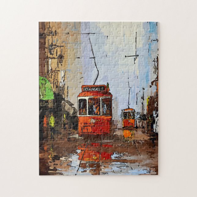Puzzle Canal St Streetcars de Nueva Orleans (Vertical)