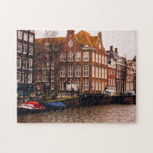 Puzzle Canal y arquitectura de Amsterdam