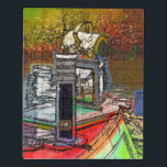 PUZZLE CANALES<br><div class="desc">Diseño artístico de una chimenea de barca estrecha y una lámpara decorada de antaño. Los barcos con el canal, conocidos en el Reino Unido como lanchas estrechas, se utilizaron originalmente para transportar mercancías por todo el país. Ahora se utilizan principalmente para el ocio y atraen a personas de todo el...</div>