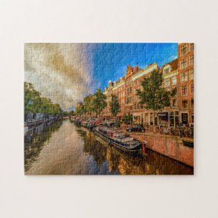 Puzzle Canales de Ámsterdam.