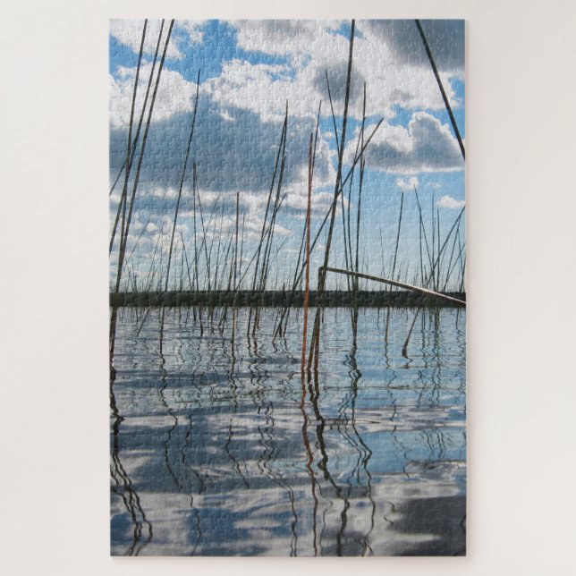 Puzzle Cañas en el lago Rice – Península Superior (Vertical)