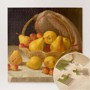 Puzzle Canasta de pieñas y manzanas