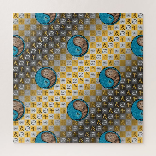 Puzzle Cáncer & Caballo de Tierra (Vertical)