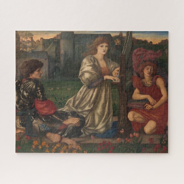 Puzzle "Canción de amor" por Edward Burne-Jones (Horizontal)