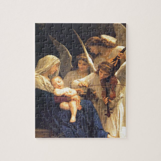 Puzzle Canción de los ángeles, William-Adolphe Bouguereau (Vertical)