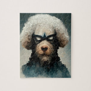 Puzzle Canción Vestida Como Perro Superhéroe