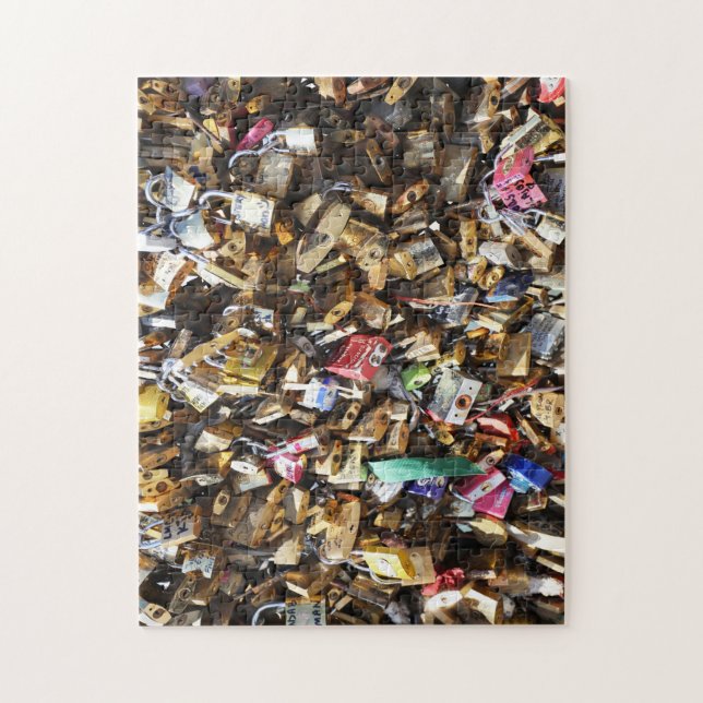 Puzzle Candados del amor del Puente de las Artes París. (Vertical)