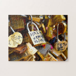 Puzzle Candados del amor del Puente de las Artes París.