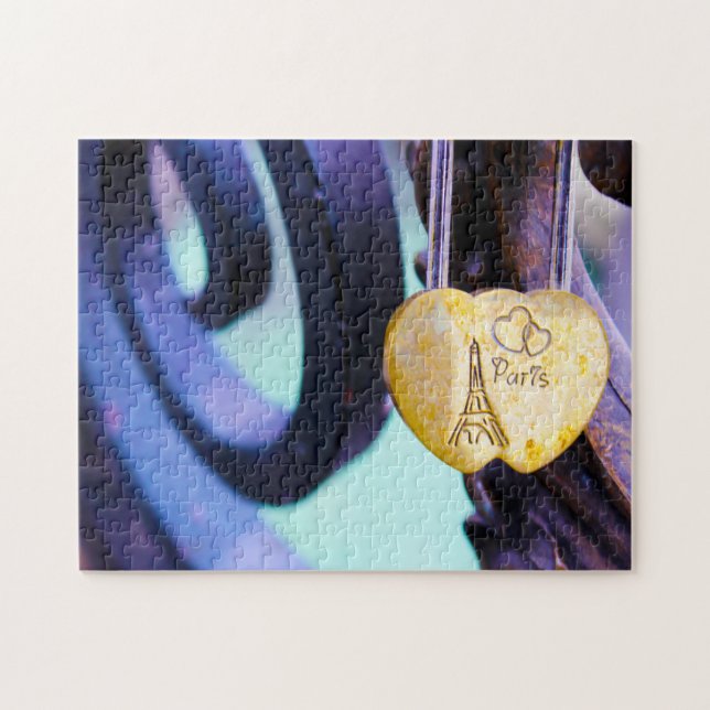 Puzzle Candados del amor del Puente de las Artes París. (Horizontal)