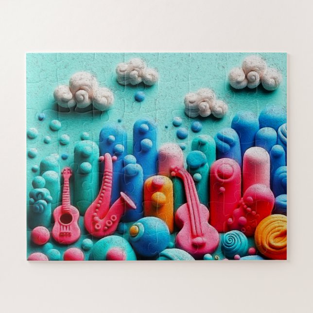 Puzzle Candy Colored Instruments (Horizontal)