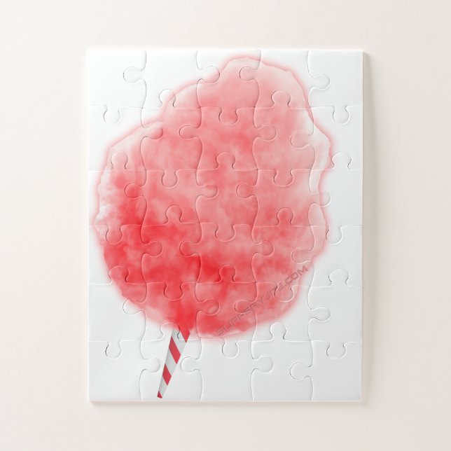 Puzzle Candy de algodón rosa de SlipperyJoe Carnival (Vertical)