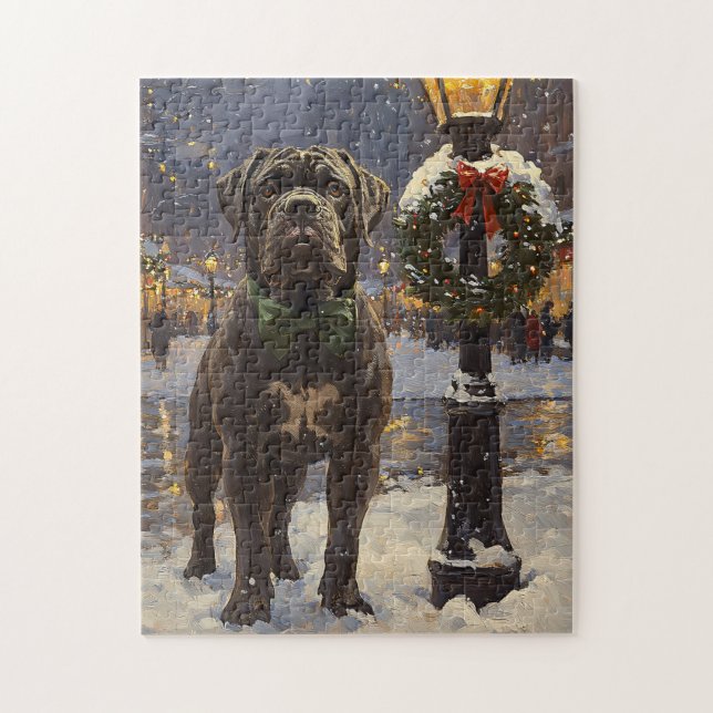Puzzle Cane Corso Navidades (Vertical)