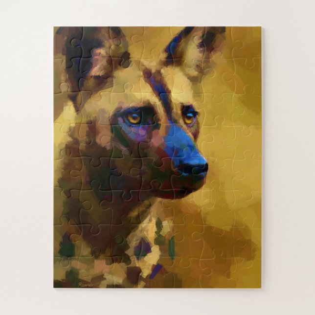 Puzzle Cane Selvatico Africano (Vertical)