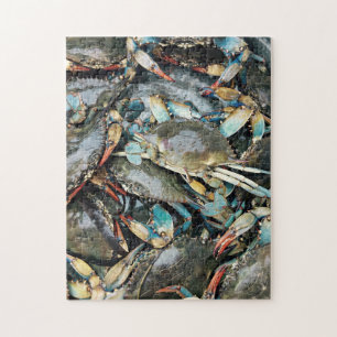 Puzzle Cangrejo arrastrándose sobre una laguna de piedra