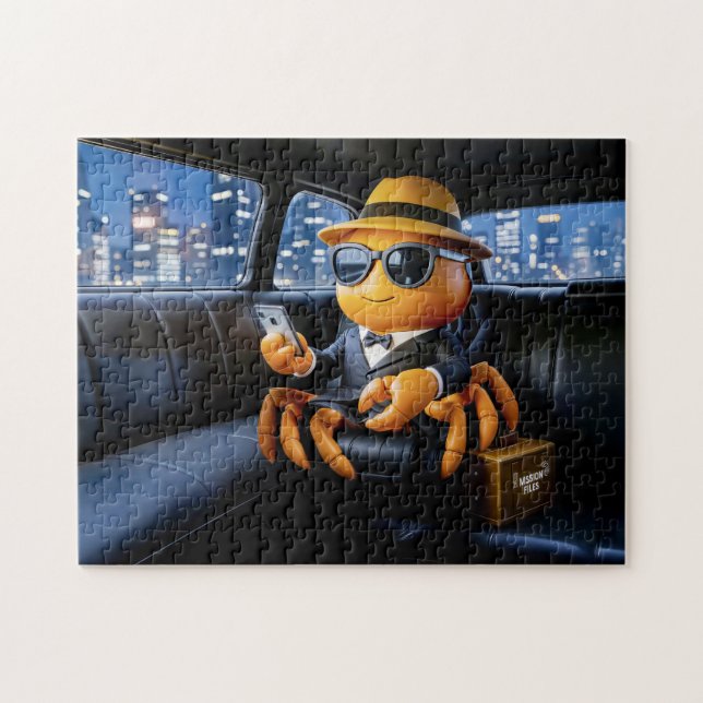 Puzzle Cangrejo Espía Montando en Limo Elongada Misión (Horizontal)