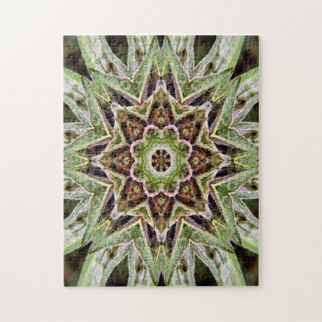 Puzzle Canna-Mandala. (Vertical)
