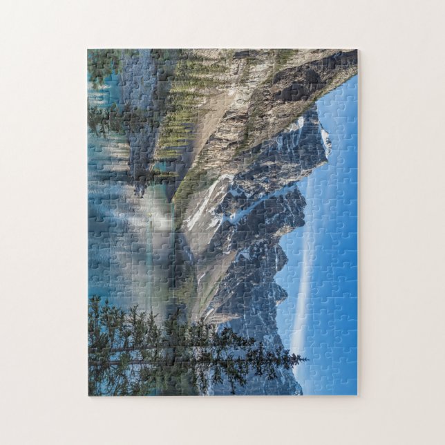 Puzzle Canoa en el lago Moraine (Vertical)