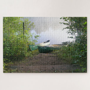 Puzzle Canoas en la soledad fluvial