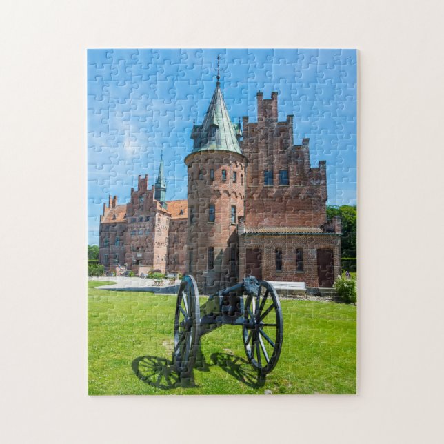 Puzzle Cañón en el Castillo Egeskov (Vertical)
