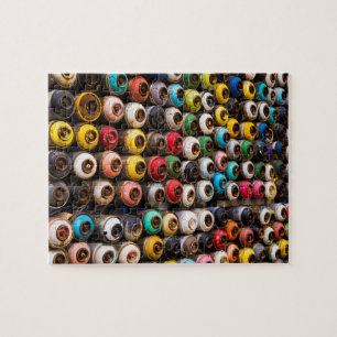 Puzzle Cañones de pintura para pulverización usados