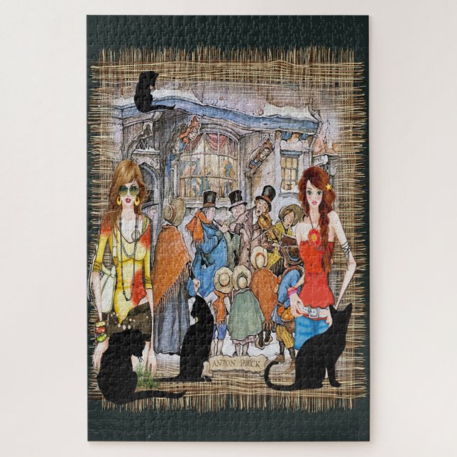 Puzzle Cantantes de Anton Pieck Carol (Vertical)
