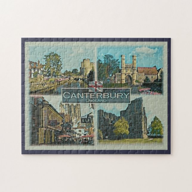 Puzzle Canterbury - Inglaterra - Europa - (Horizontal)