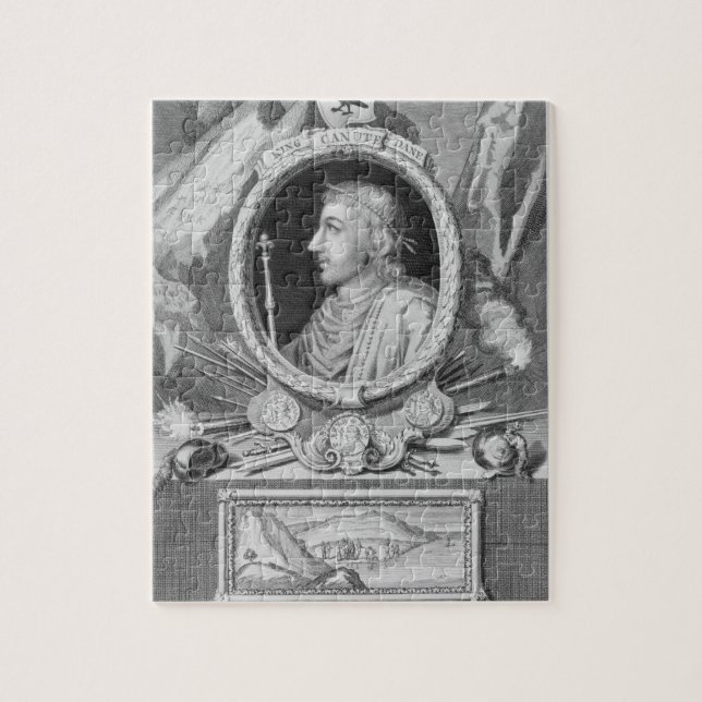 Puzzle Canute el gran (d.1035) rey de Inglaterra, (Vertical)