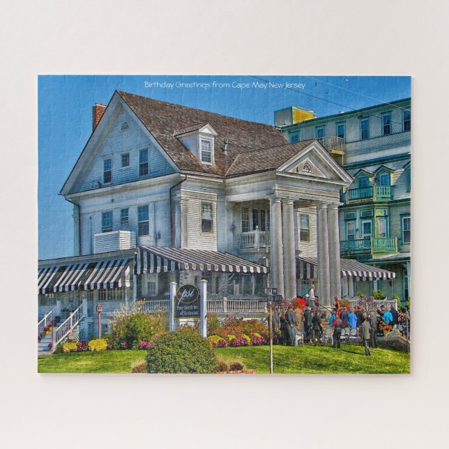 Puzzle Cap May New Jersey.Christmas Greetings Jigsaw Puzz (Horizontal)