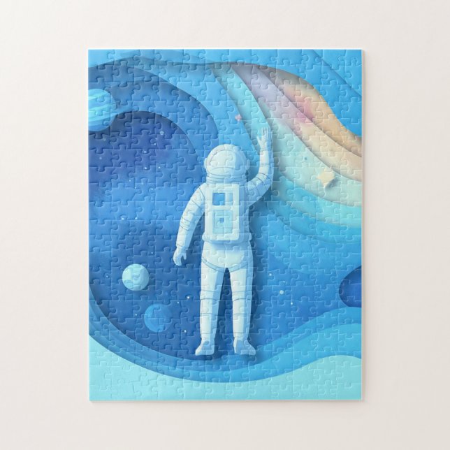 Puzzle Capa de astronauta fuera de este mundo (Vertical)