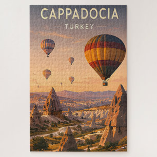 Puzzle 🎈 Capadocia Turquía Vistas del Valle de Globo Aer