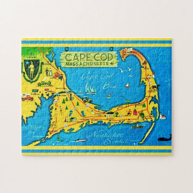 Puzzle Cape Cod Colorido 11x14 (Horizontal)