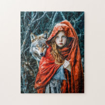 Caperucita roja con el lobo