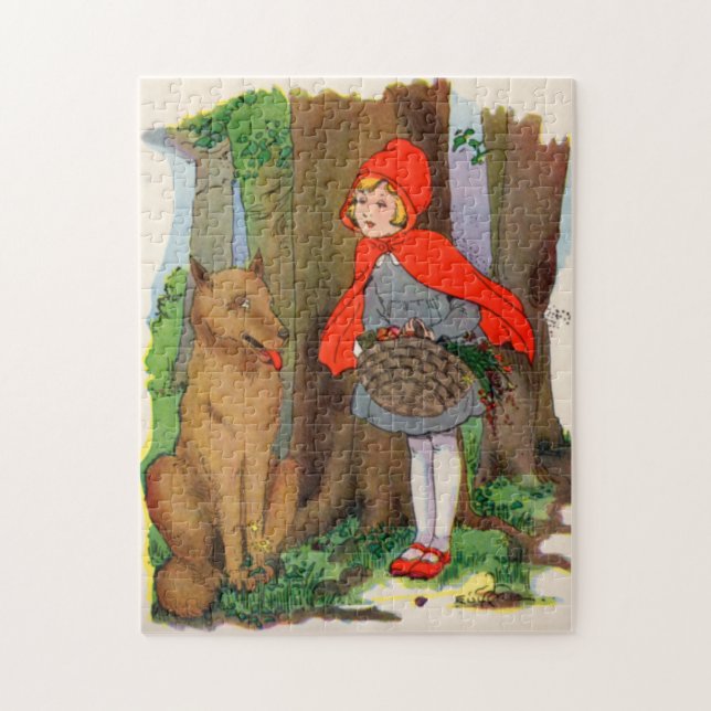 Puzzle Caperucita roja y el lobo (Vertical)