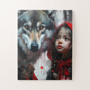 Puzzle Caperucita y lobo rojos