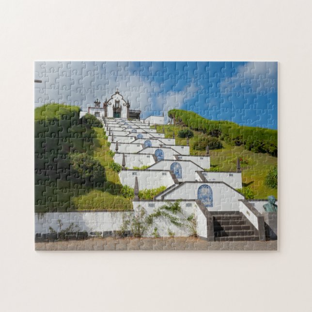 Puzzle Capilla en las islas de Azores (Horizontal)