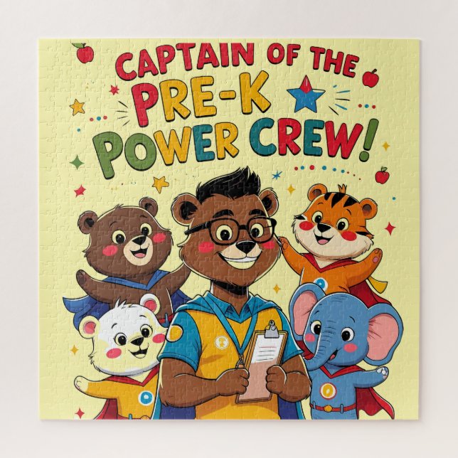 Puzzle Capitán de la tripulación de poder pre-K – Rompeca (Vertical)