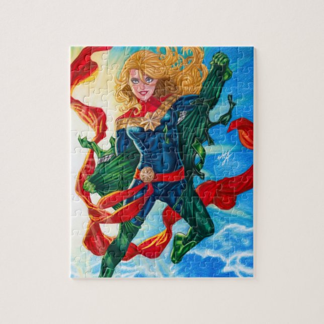 Puzzle Capitán Marvel ~ Carol Danvers (Vertical)